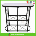 FLY alibaba sign in aluminum shop promotion table portable aluminum folding table